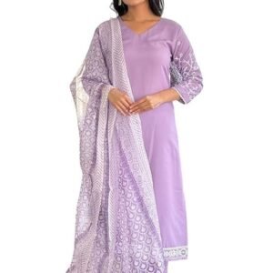 Women's Rayon Embroidered Straight Kurta