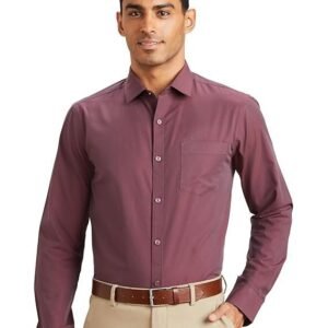 Symbol Men's Solid Cotton Slim Fit Formal Shirt